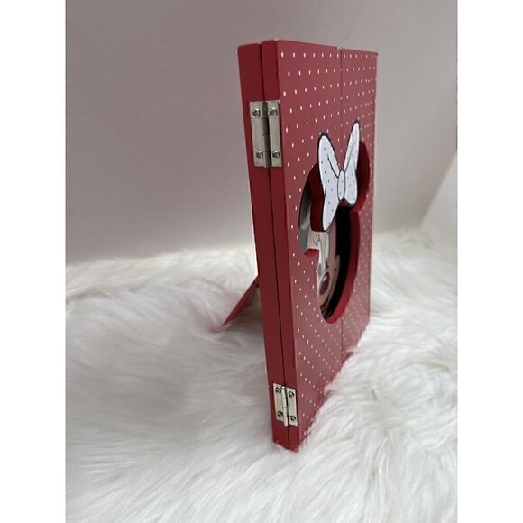 DISNEY PARKS Minnie Mouse Red Fold Out Photo Picture Frame Polka Dots - Picture 5 of 10